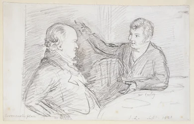 William Blake (1757-1827) in Conversazione con John Varley (1778-1842) Settembre 1821